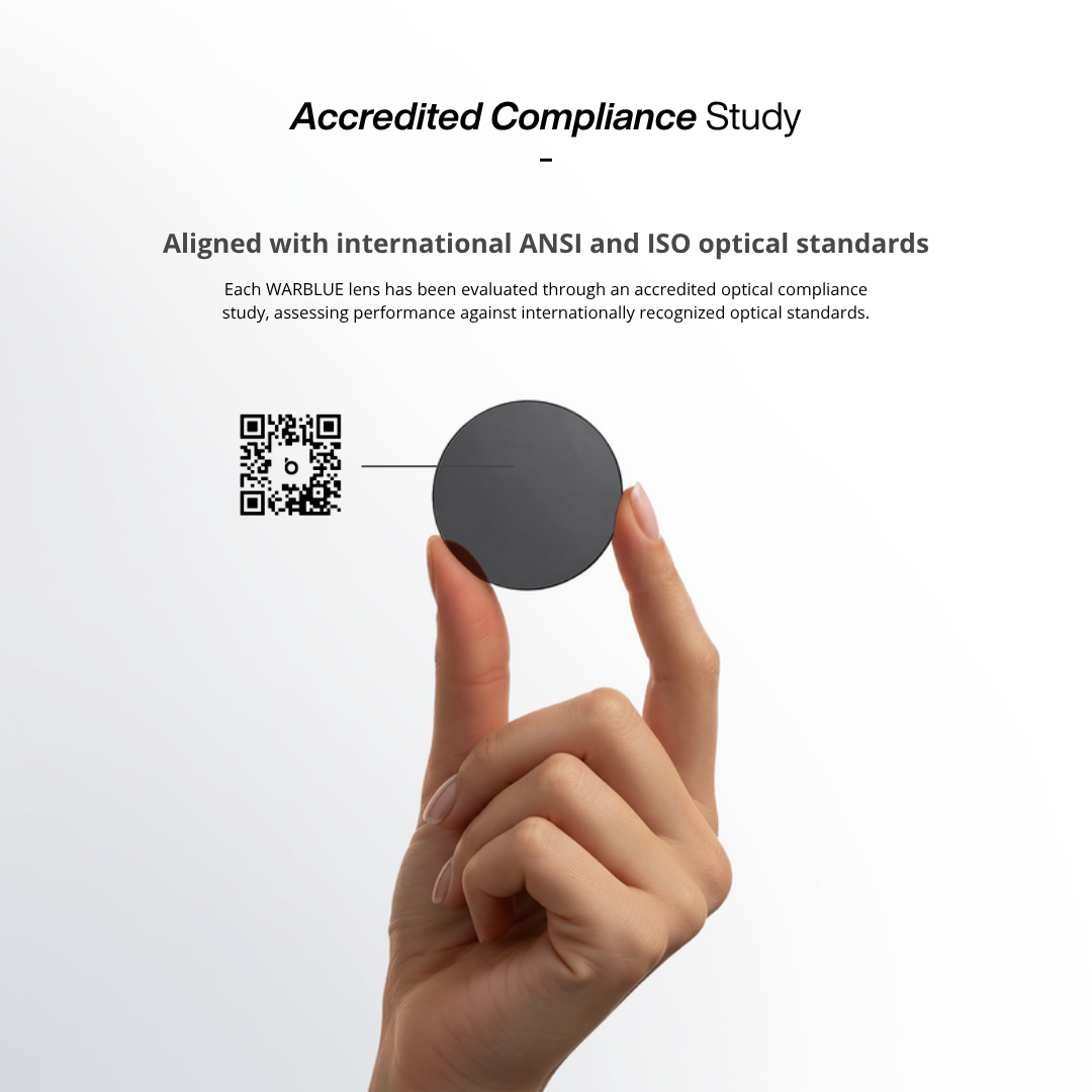 Studio di conformità ottica accreditato WARBLUE – lenti Auguste