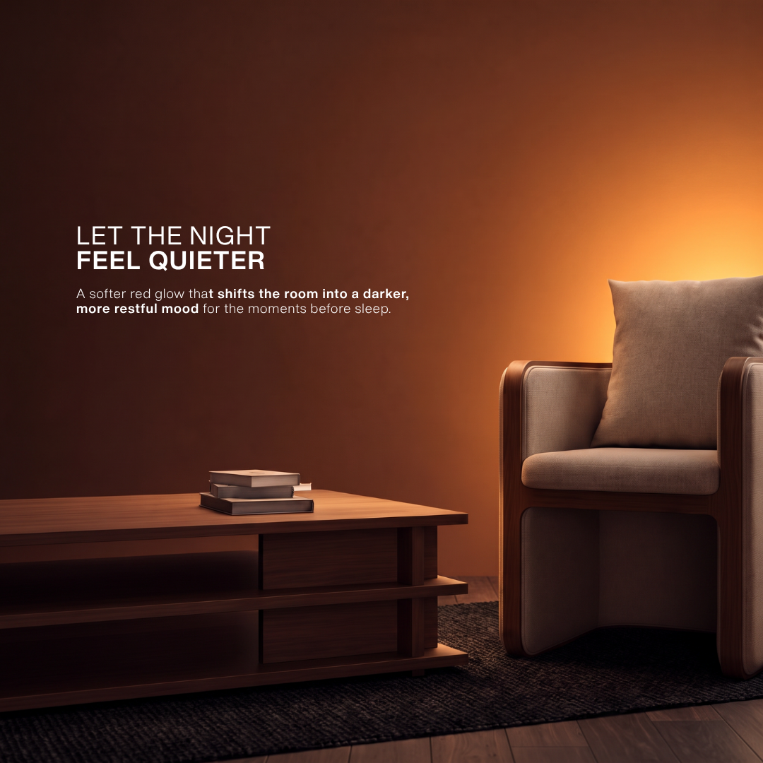 Plug-in Amber Night Light – White Frame